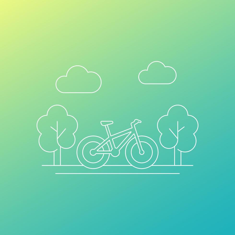 vork chef single vet fiets icoon, fatbike lijntekeningen 3658176 - Download Free Vectors,  Vector Bestanden, Ontwerpen Templates