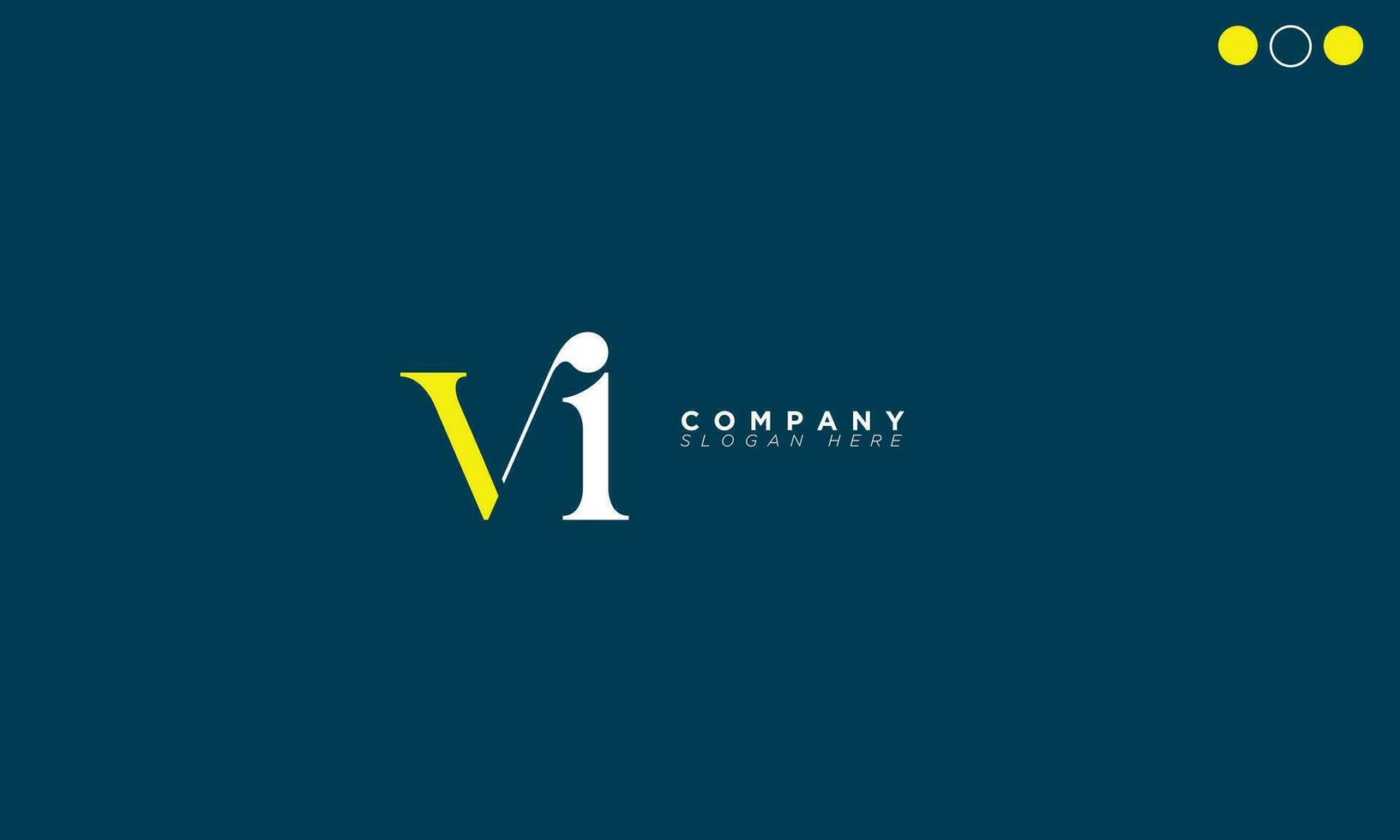 vi alfabet brieven initialen monogram logo iv, v en ik vector