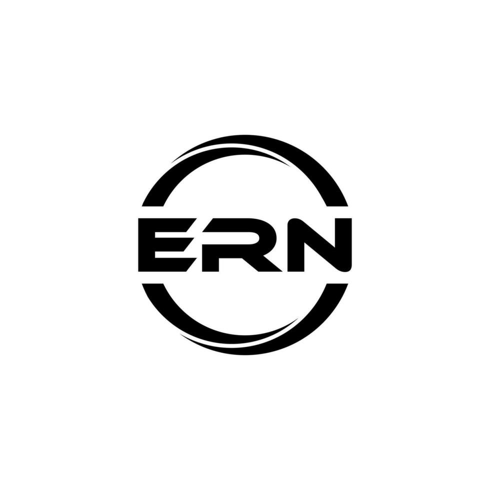 ern brief logo ontwerp, inspiratie voor een uniek identiteit. modern elegantie en creatief ontwerp. watermerk uw succes met de opvallend deze logo. vector