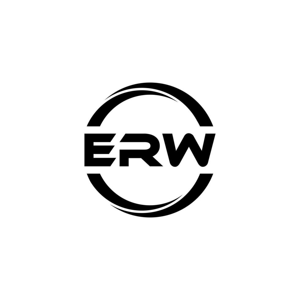 erw brief logo ontwerp, inspiratie voor een uniek identiteit. modern elegantie en creatief ontwerp. watermerk uw succes met de opvallend deze logo. vector