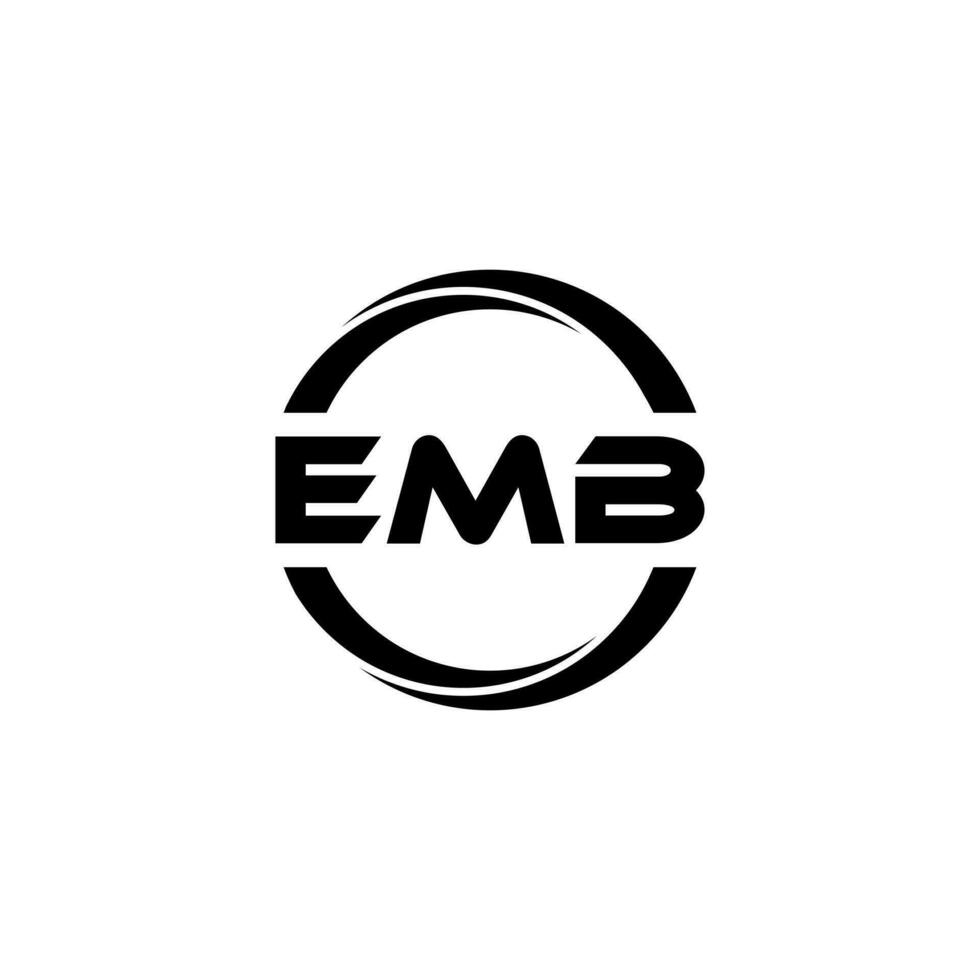 emb brief logo ontwerp, inspiratie voor een uniek identiteit. modern elegantie en creatief ontwerp. watermerk uw succes met de opvallend deze logo. vector