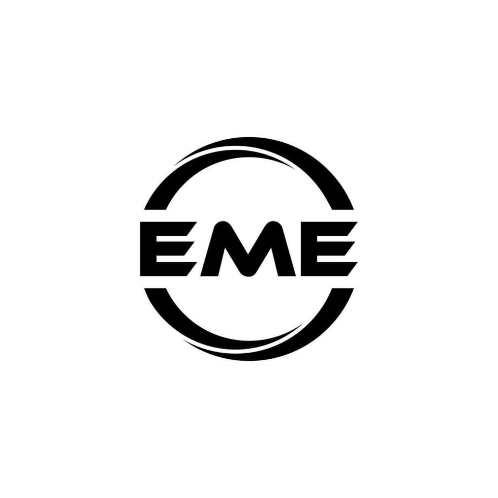 eme brief logo ontwerp, inspiratie voor een uniek identiteit. modern elegantie en creatief ontwerp. watermerk uw succes met de opvallend deze logo. vector