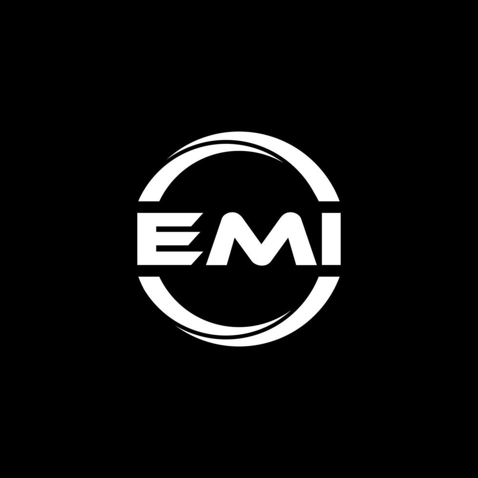emi brief logo ontwerp, inspiratie voor een uniek identiteit. modern elegantie en creatief ontwerp. watermerk uw succes met de opvallend deze logo. vector