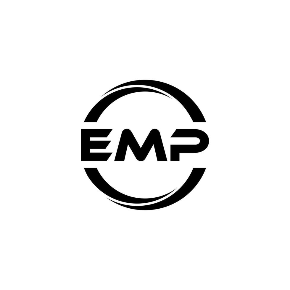 emp brief logo ontwerp, inspiratie voor een uniek identiteit. modern elegantie en creatief ontwerp. watermerk uw succes met de opvallend deze logo. vector