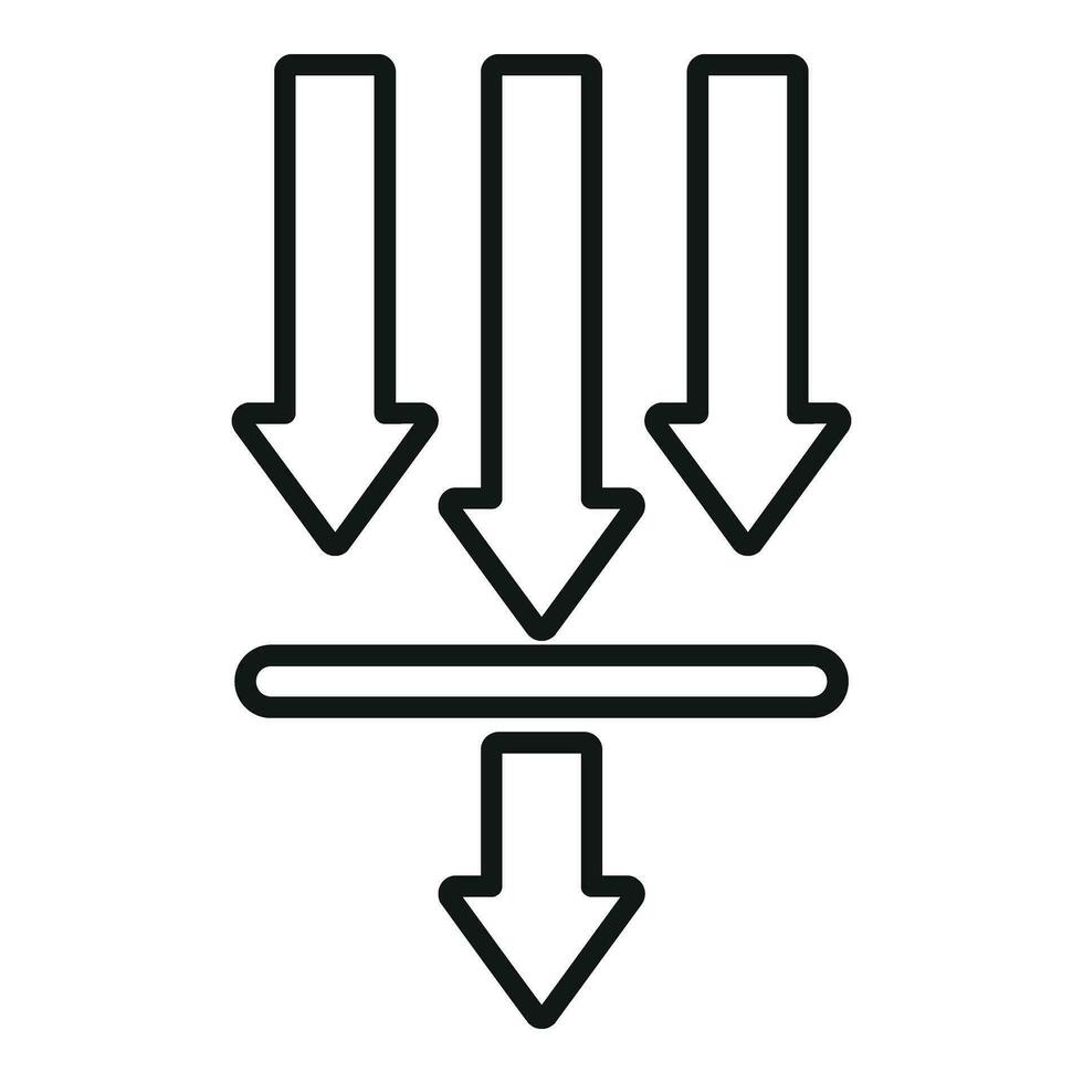 downloaden spanning stromen icoon schets vector. donker leiding vector