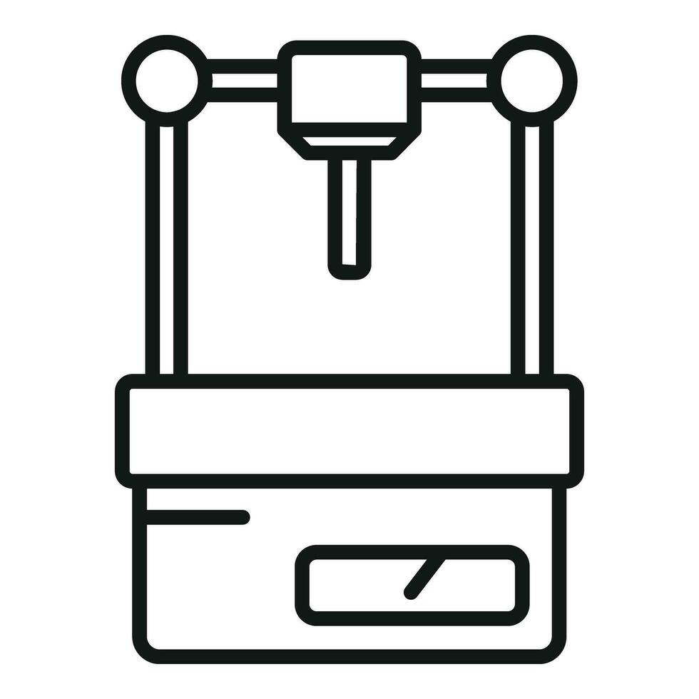 biomedisch printer icoon schets vector. bioprinting anatomie vector