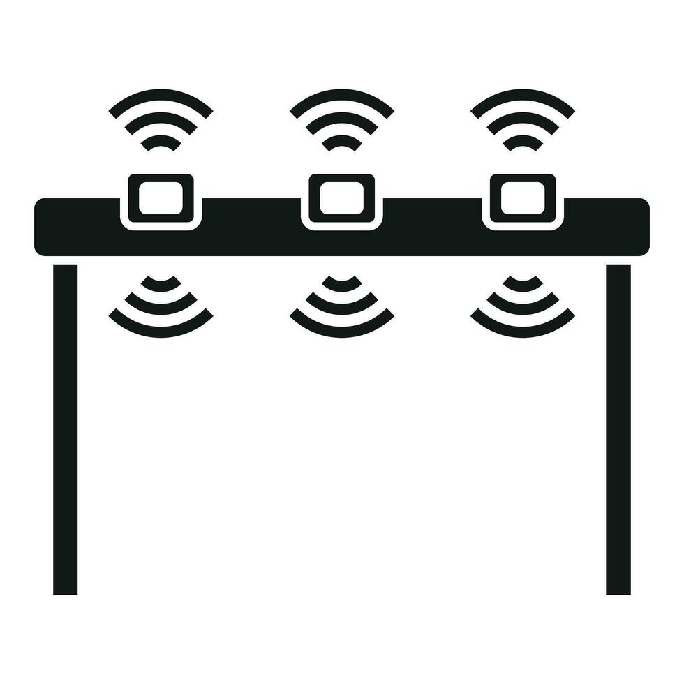 zorg boog sensor icoon gemakkelijk vector. veilig bestuurder vector