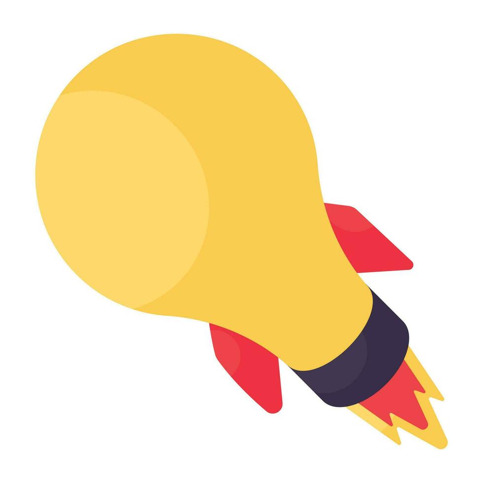 modieus ontwerp icoon van idee lancering beschikbaar voor downloaden vector