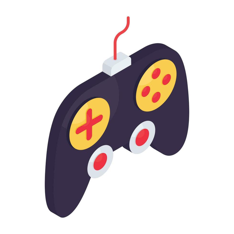 een uniek designicoon van gamepad vector