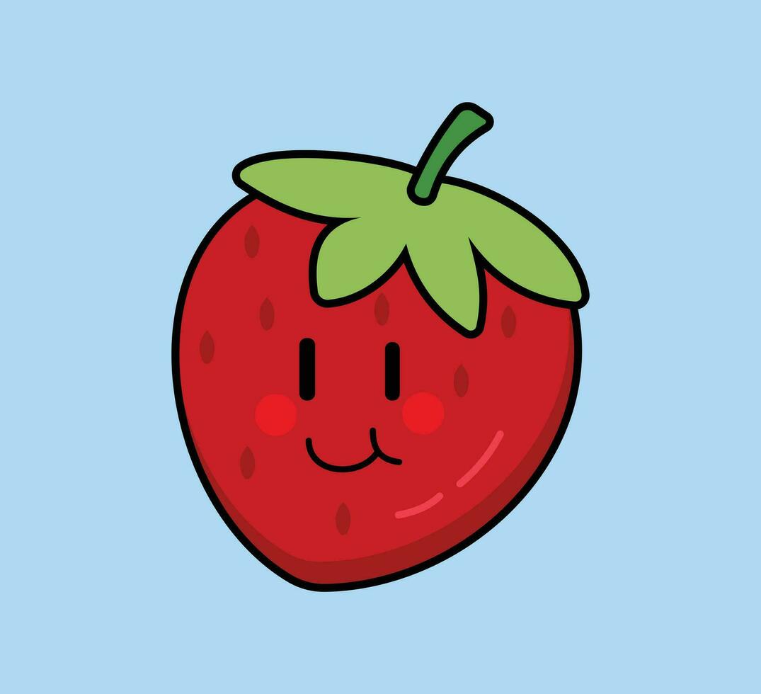 schattig tekenfilm fruit vector kunst. gemakkelijk en pret ontwerp voor kinderen