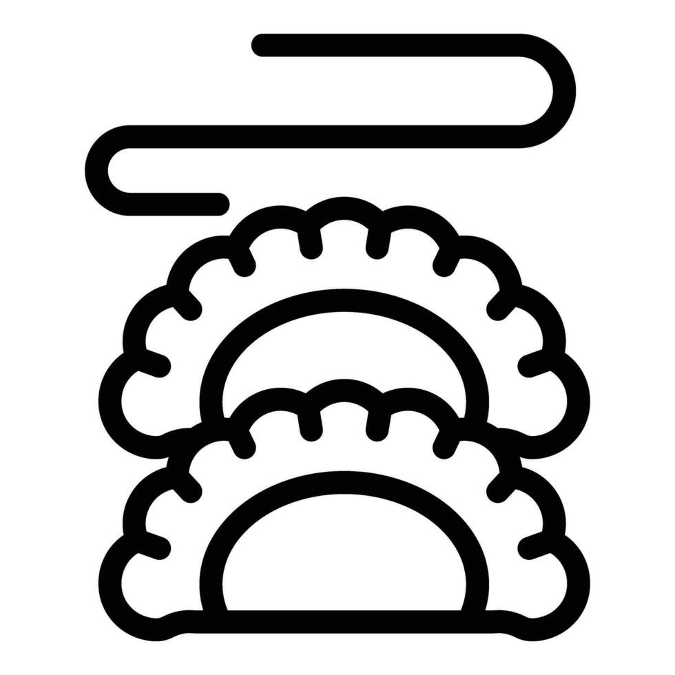 mengsel stoom- icoon schets vector. voedsel koken keuken vector