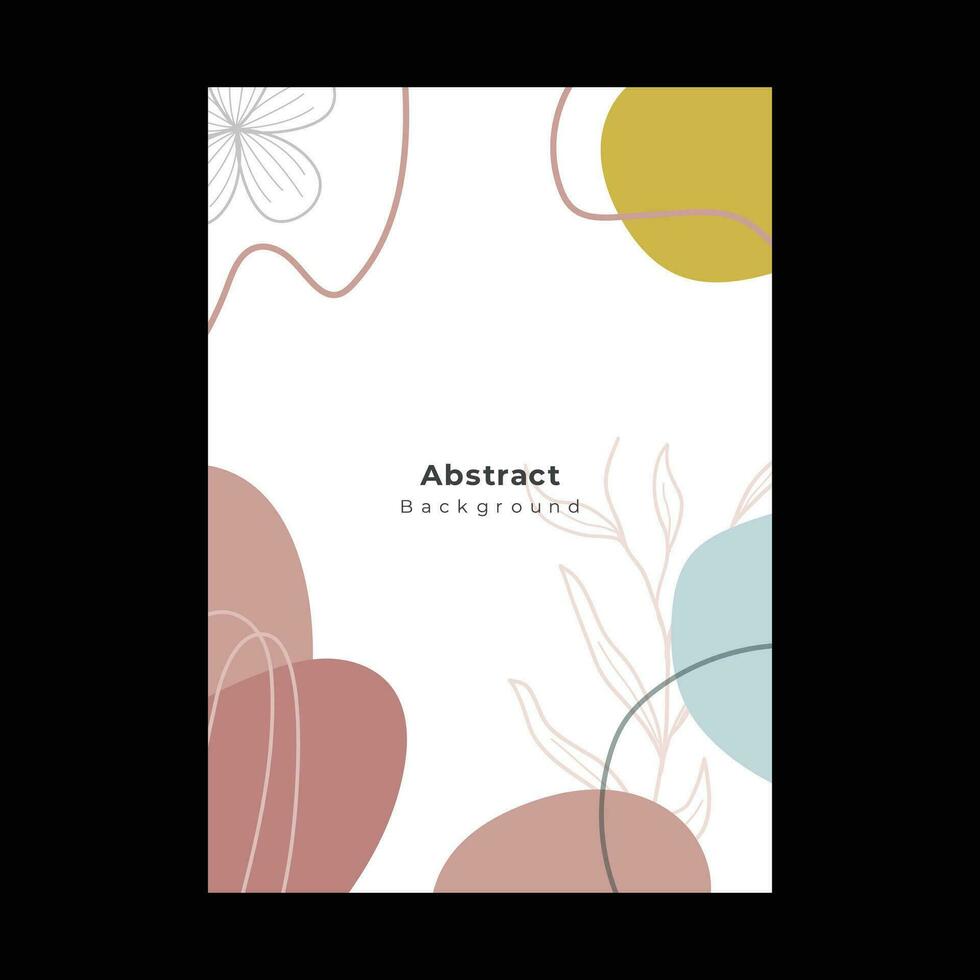 abstract vormen Hoes brochure folder sjabloon portret achtergrond vector