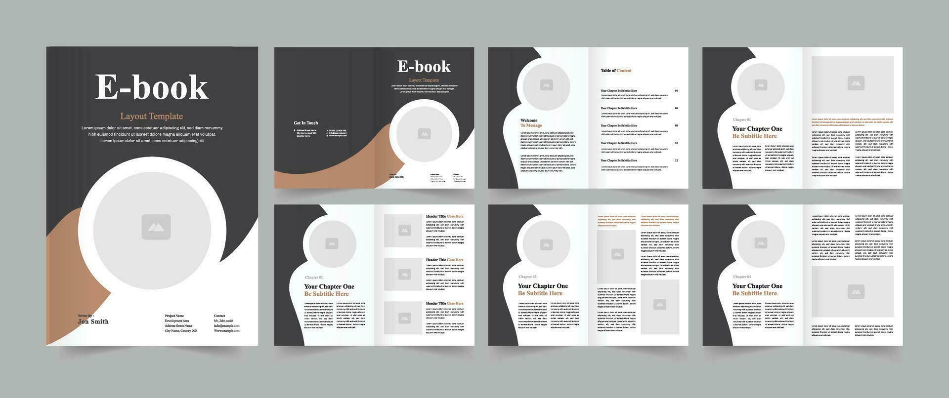 ebook lay-out sjabloon vector