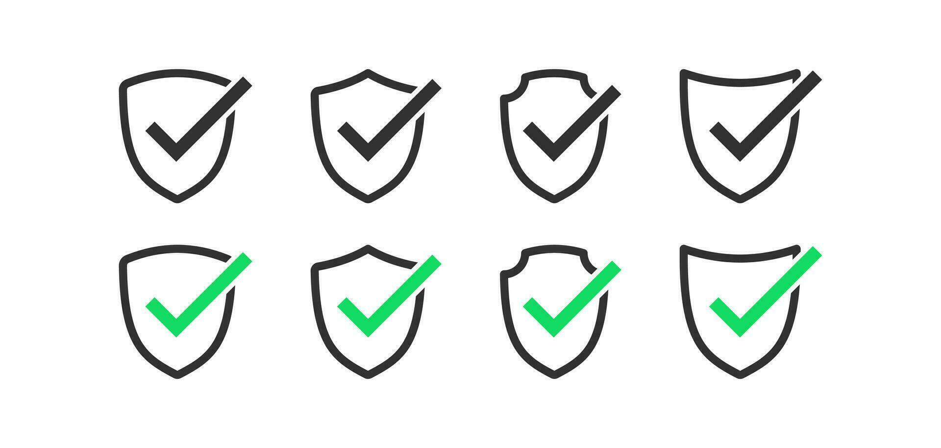 schild veiligheid icoon. beschermen symbool. verdediging tekens. veilig slot symbolen. sterk verdediging pictogrammen. zwart kleur. vector teken.