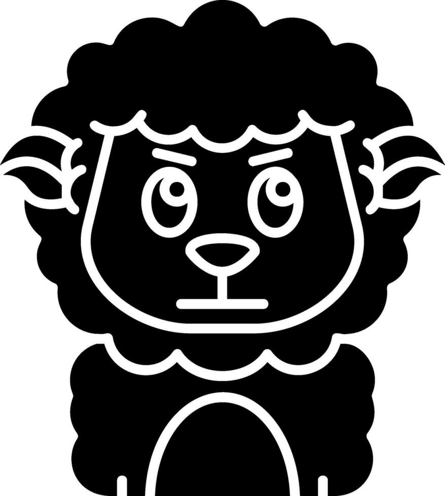 boos glyph icoon vector