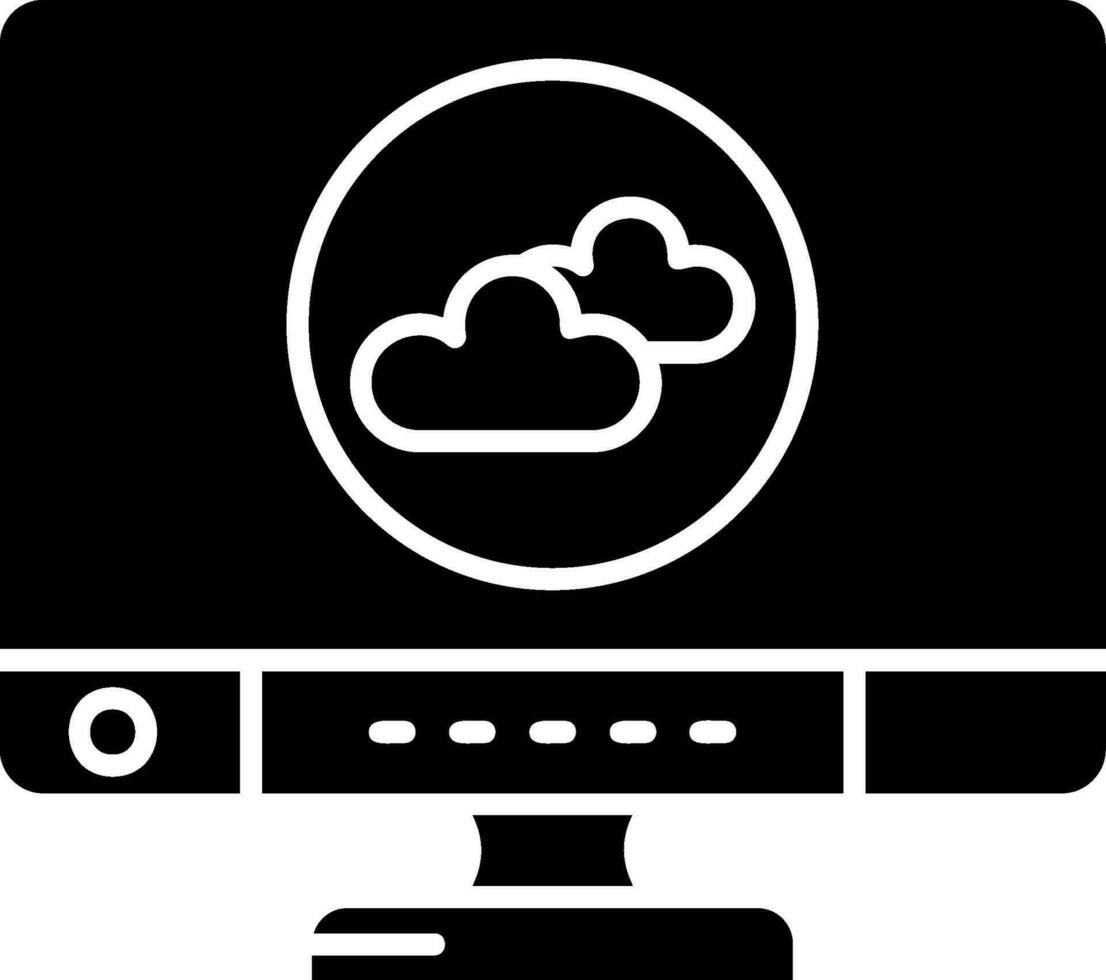 wolk glyph-pictogram vector