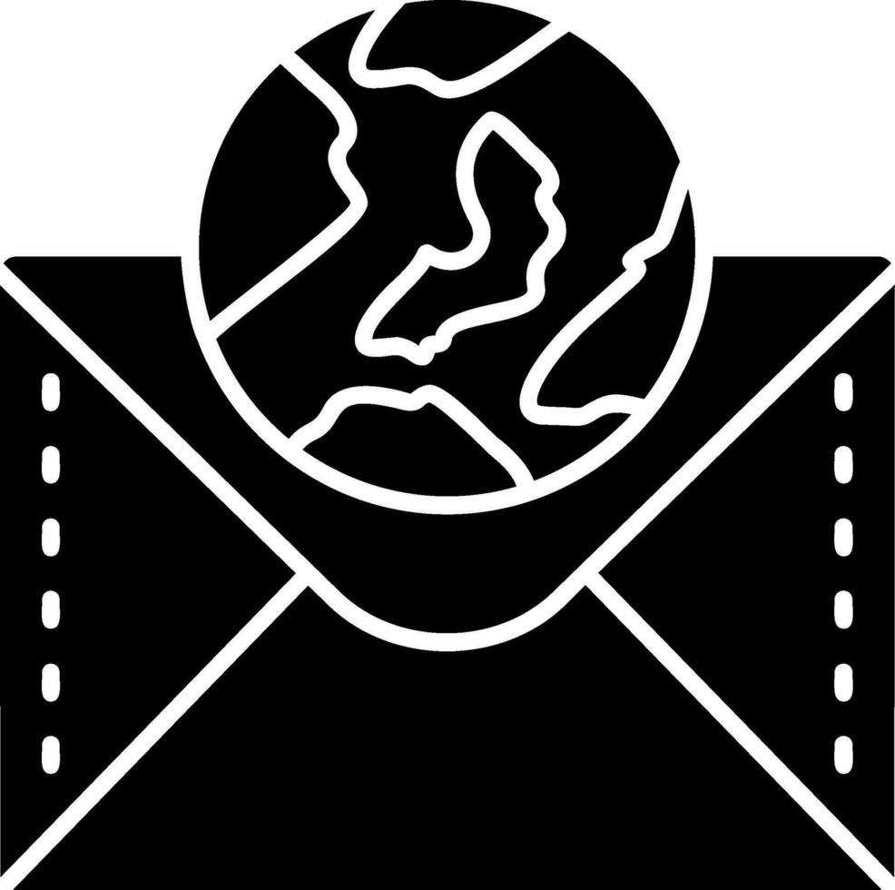 wereldbol glyph-pictogram vector