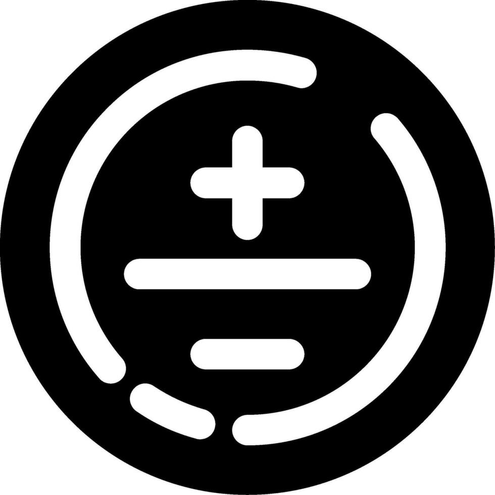 wiskundig symbool glyph icoon vector