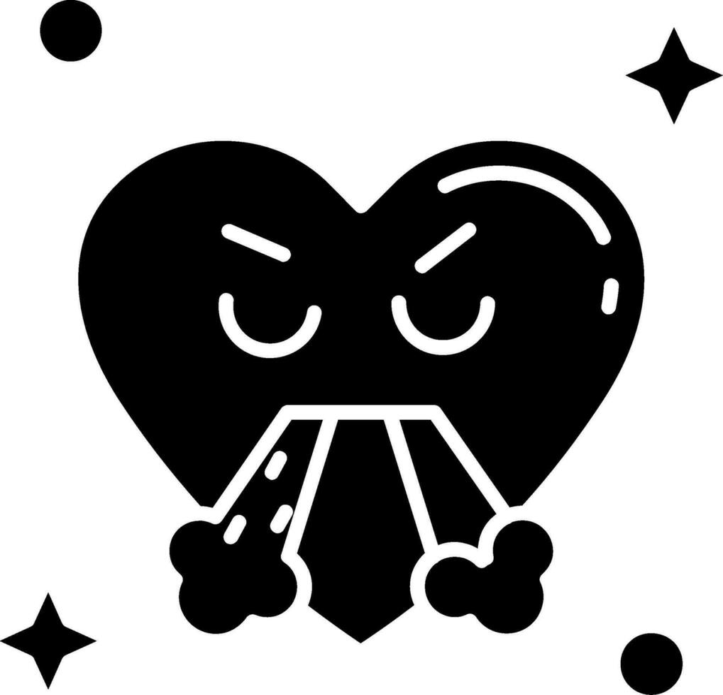 boos glyph icoon vector