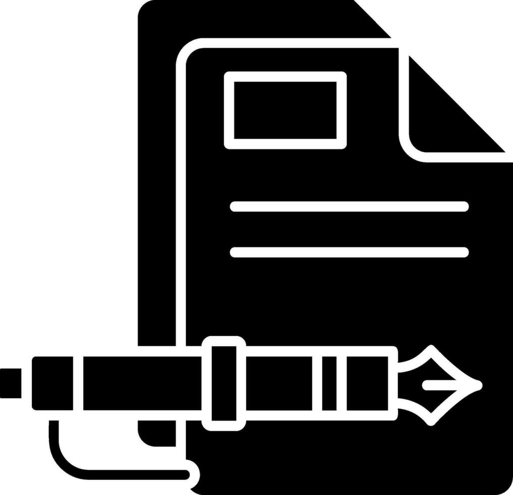 document glyph-pictogram vector