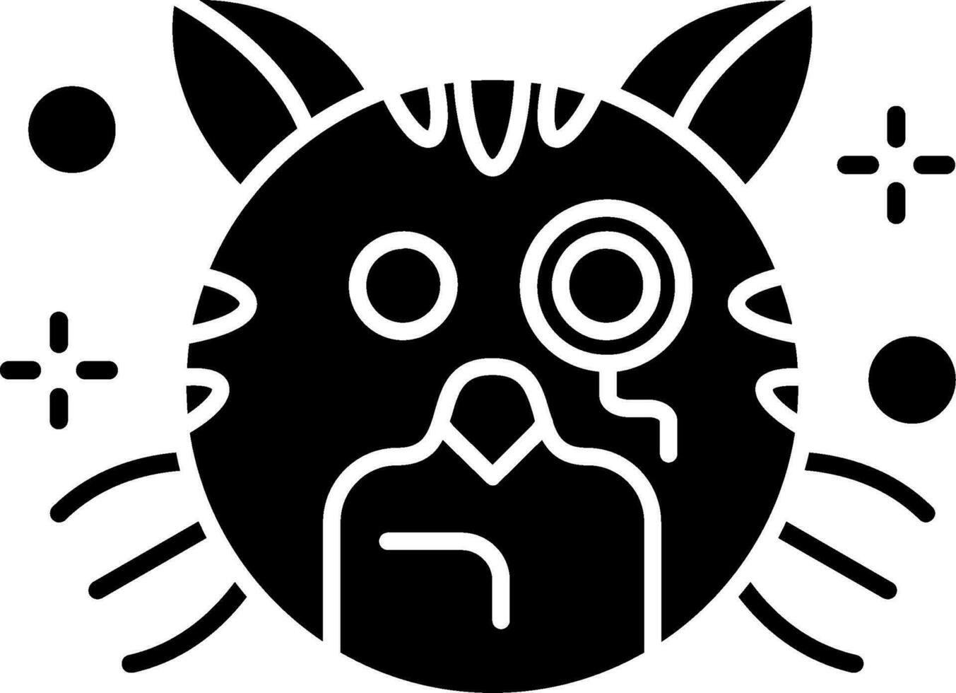 monocle glyph icoon vector