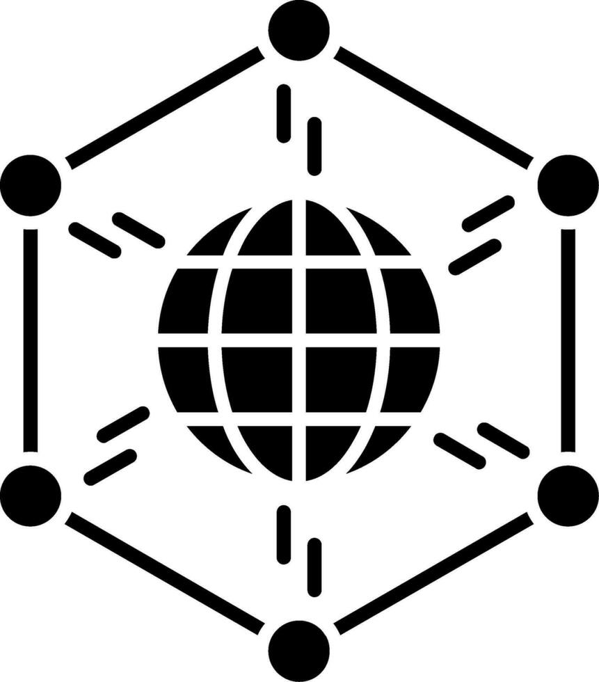 netwerk glyph-pictogram vector