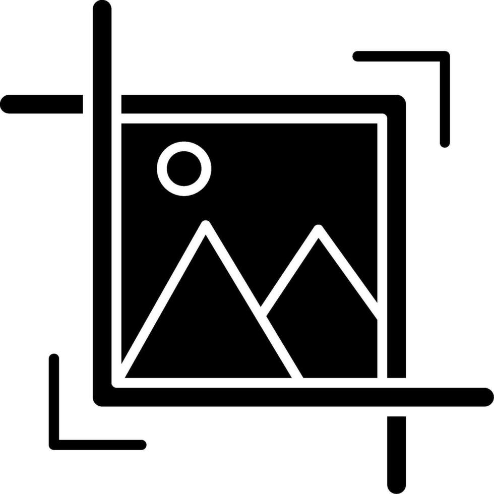 glyph-pictogram bijsnijden vector