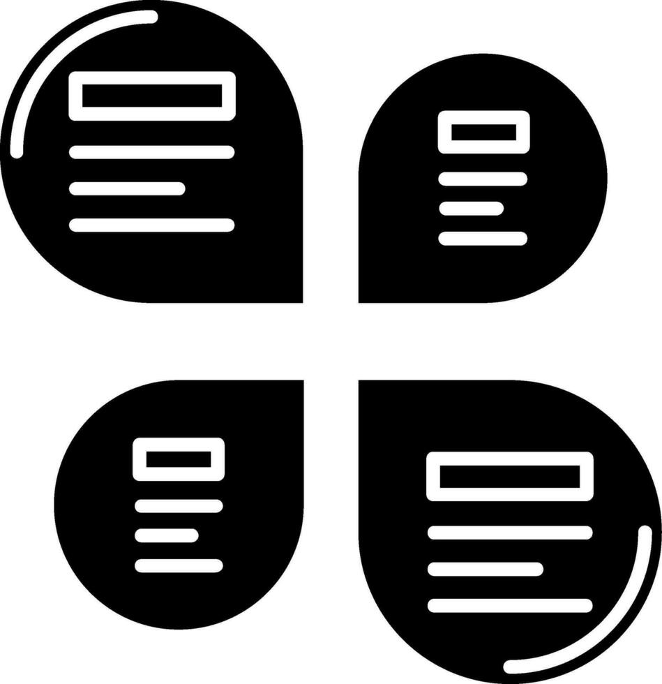 bloemblaadjes glyph icoon vector