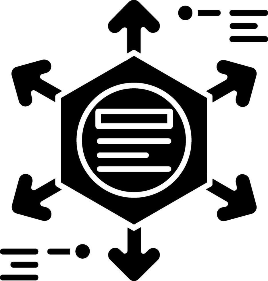 diagram glyph icoon vector