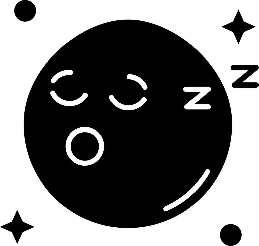 slaap glyph icoon vector