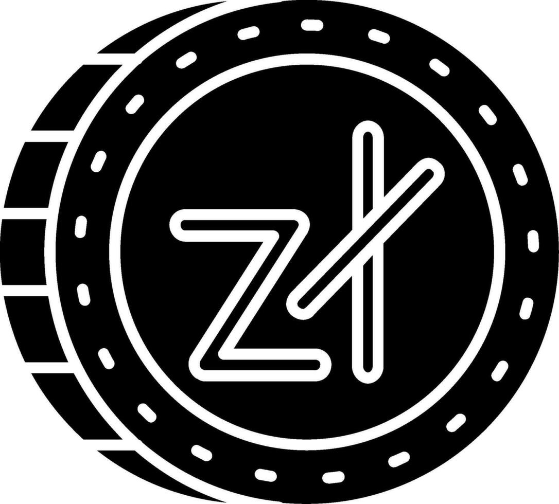 zloty glyph icoon vector