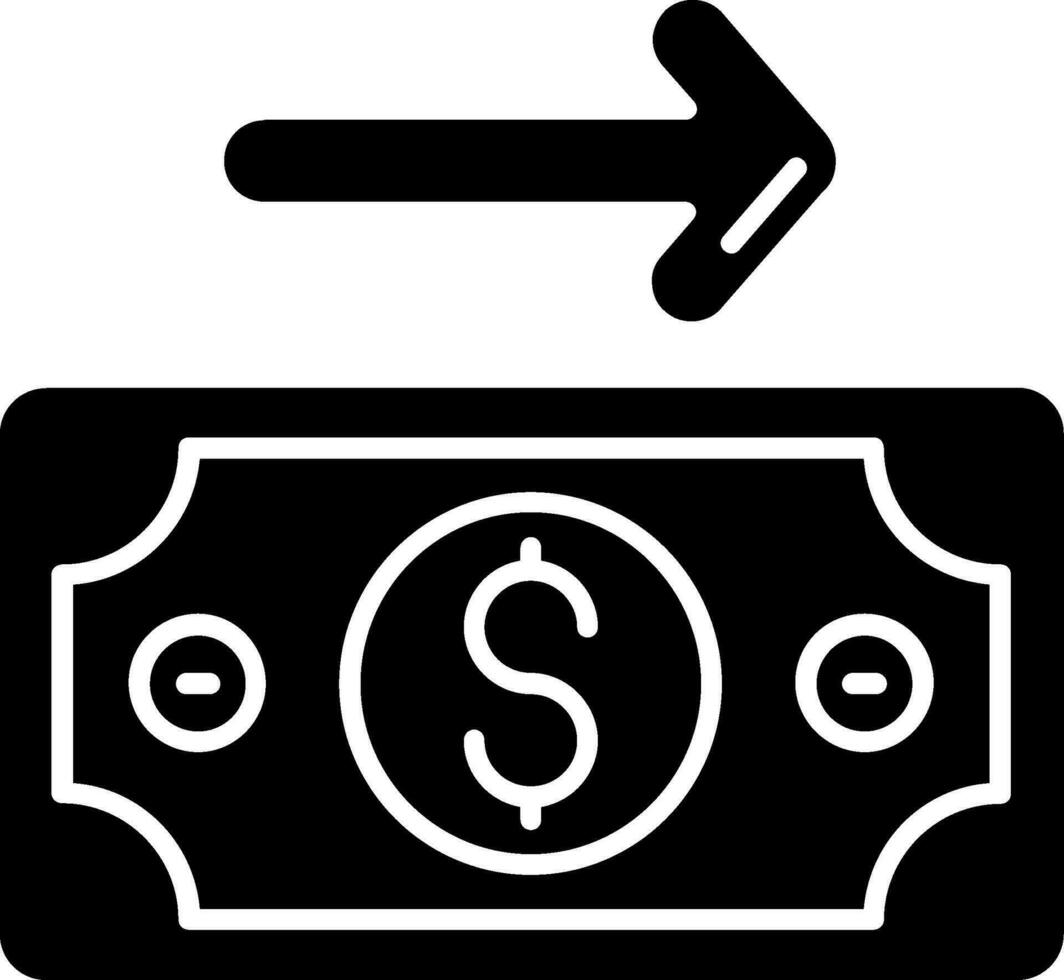 betalingsglyph-pictogram vector