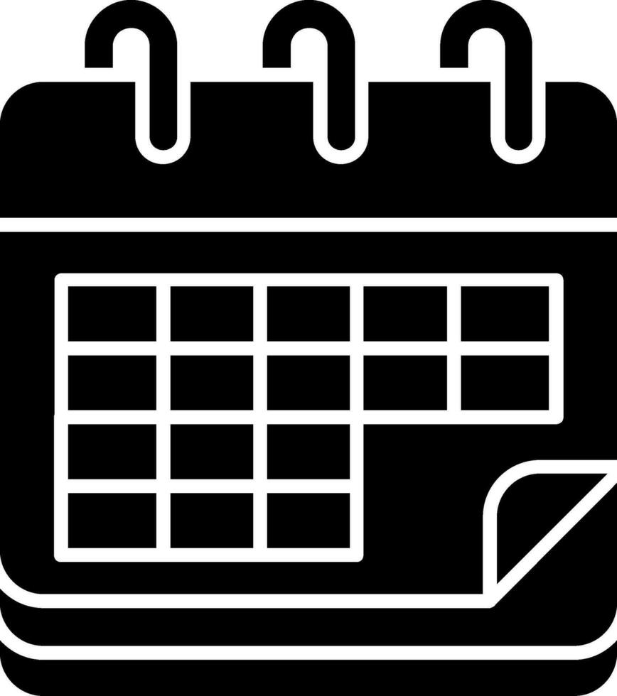 kalender glyph-pictogram vector