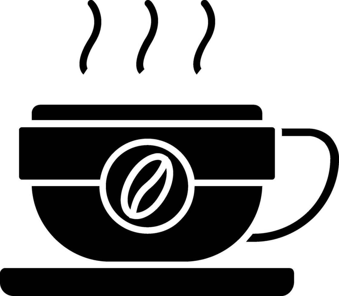 koffiemok glyph-pictogram vector