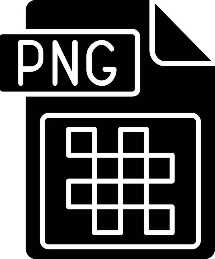 PNG het dossier formaat glyph icoon vector