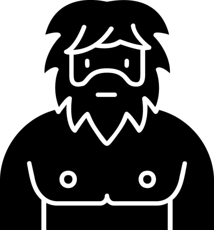 mannen glyph icoon vector