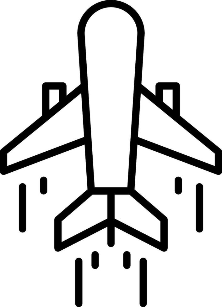 lucht vervoer lijn icoon vector