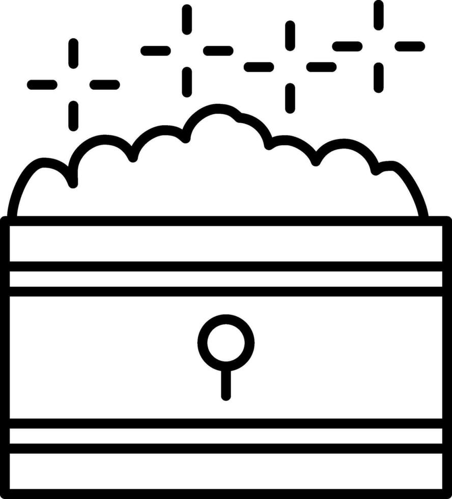 schat lijn icoon vector