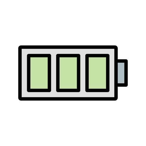 Volle batterij vector pictogram