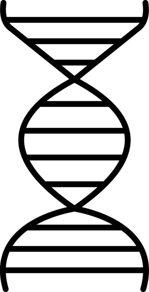 dna lijn icoon vector