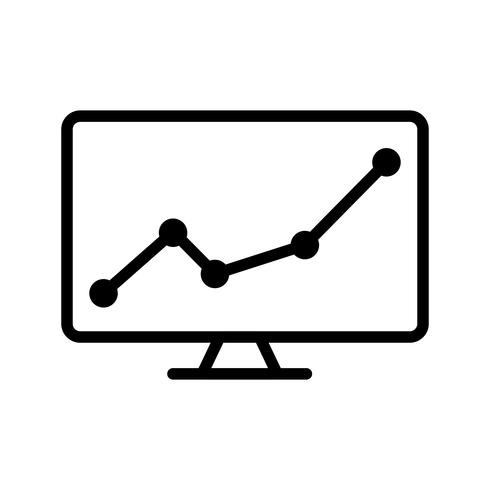 aandelenmarkt vector pictogram