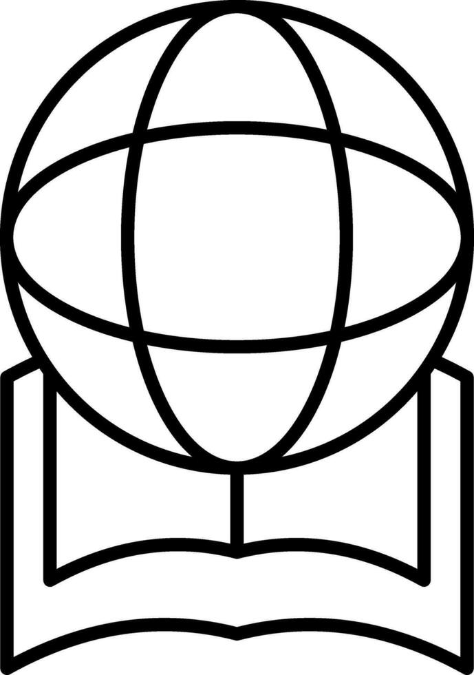 pictogram voor wereldwijde onderwijslijn vector