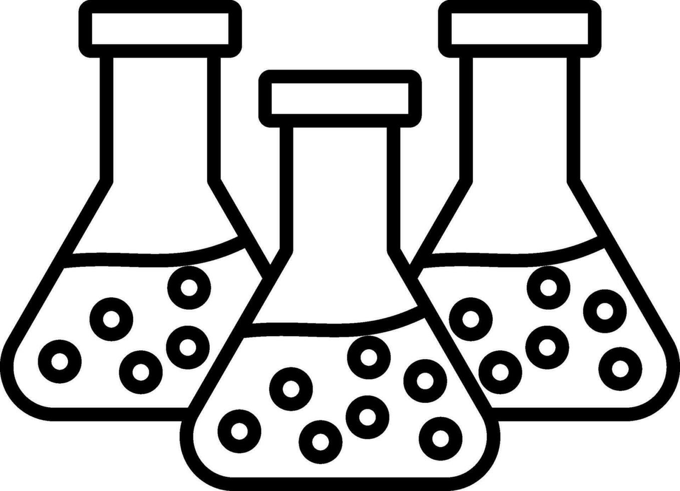 chemie lijn icoon vector