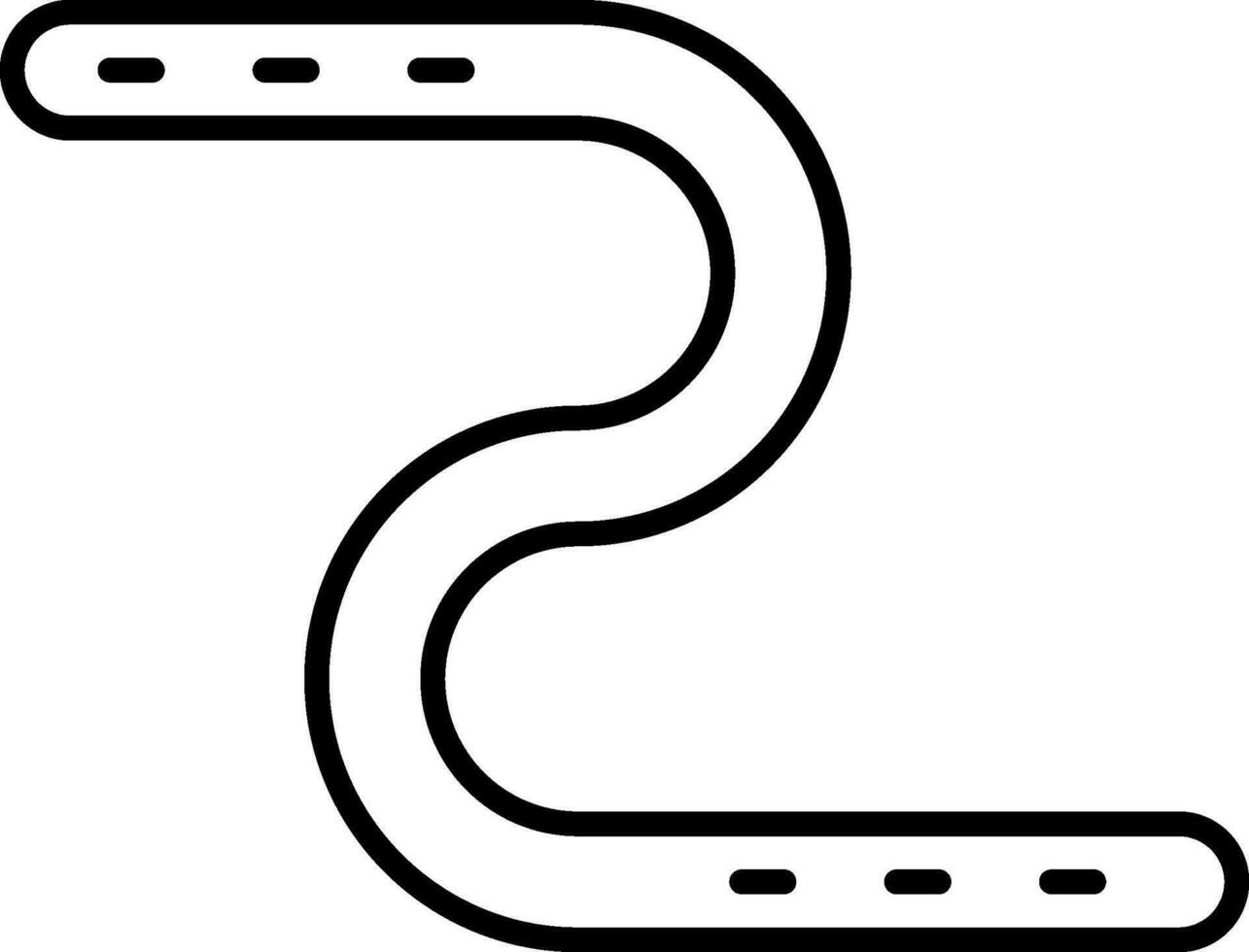 regenworm lijn icoon vector