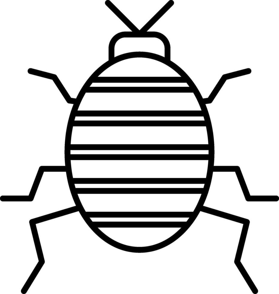 bug lijn icoon vector