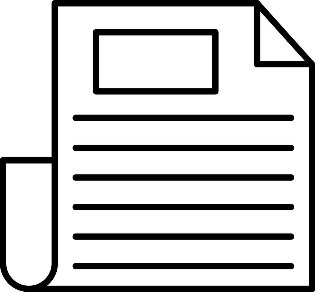 document lijn icoon vector