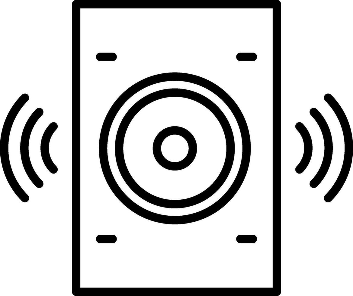 pictogram luidsprekerlijn vector