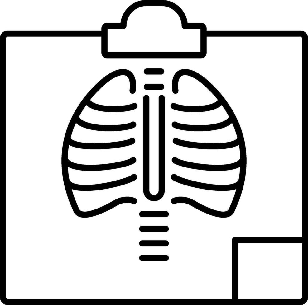 radiologie lijn icoon vector