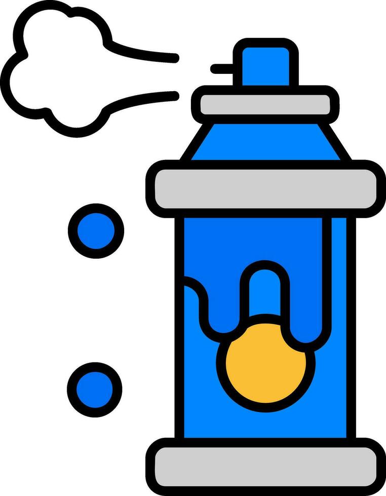 verstuiven lijn gevulde icoon vector