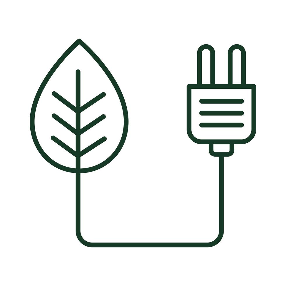 pictogram bio-energiestekker vector